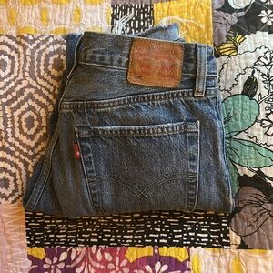 Levis 501 Jeans in Ragged Lands Patchwork